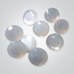 Natural White Moonstone, Round Facet
