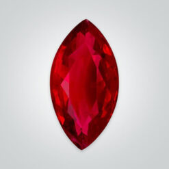 Lab Created Pulled Czochralski Ruby, Marquise