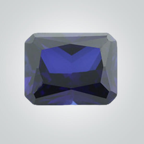 Lab Created Blue Sapphire# 35 (Dark), Octagon