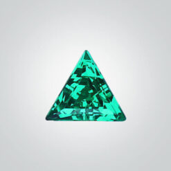 Lab Created Hydrothermal Colombian Emerald, Triangle