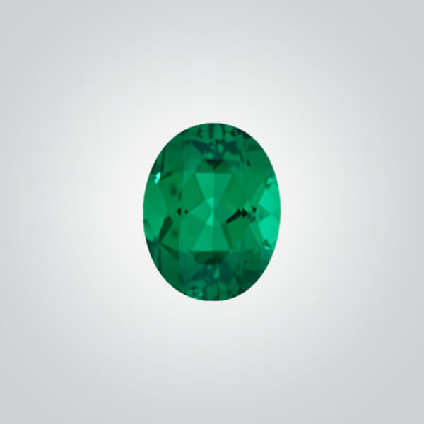 Lab Created Hydrothermal Emerald, Oval