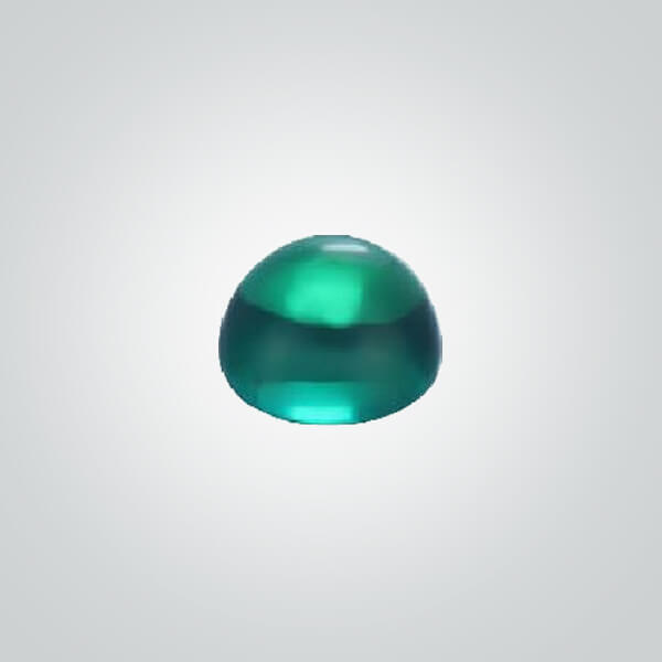 Lab Created Hydrothermal Emerald, Oval Cabochon