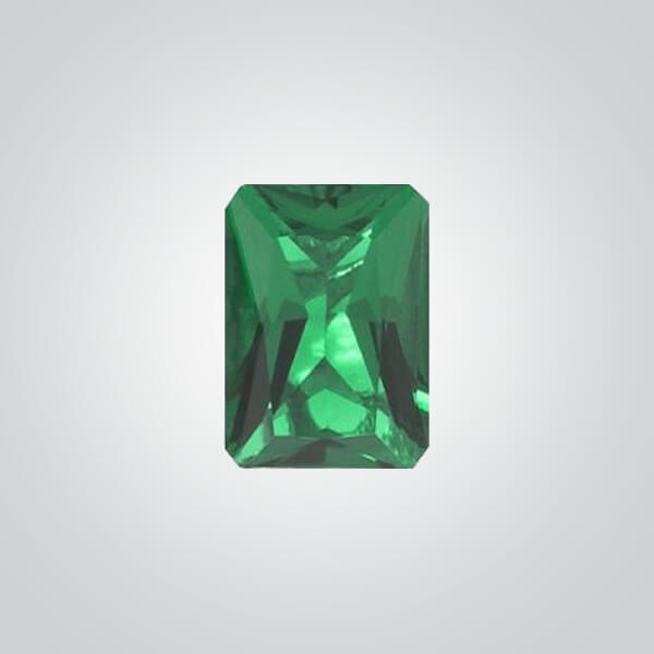Lab Created Hydrothermal Emerald, Octagon Radiant