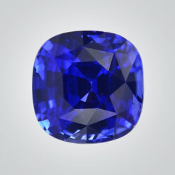 Lab Created Pulled Czochralski Blue Sapphire, Cushion