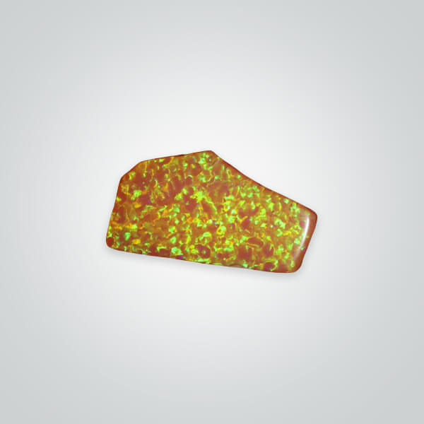 OP710 Fire Opal with Green Fire Rough stone