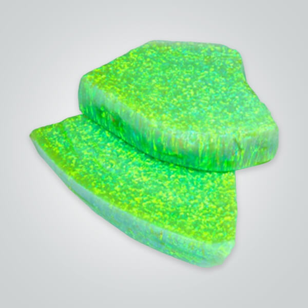 OP12 Lime Green Rough Stone