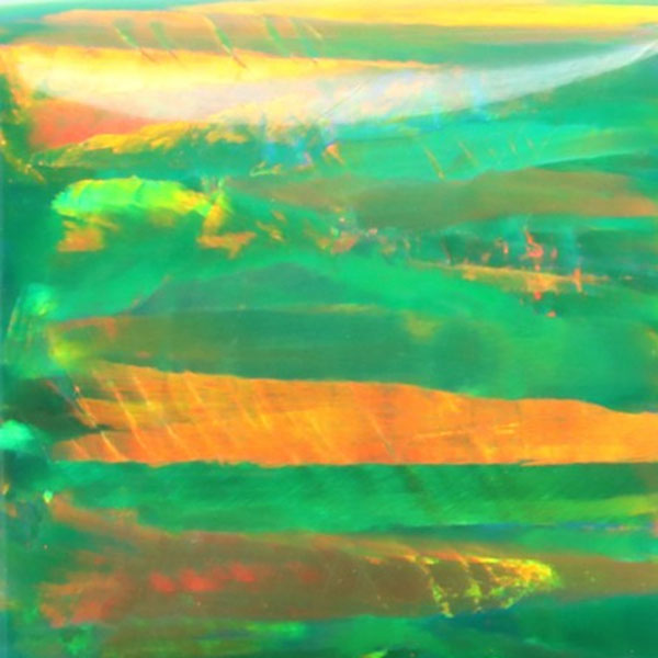 Lab Created Bello Opal Striped Pattern, OP21-B Green Olive