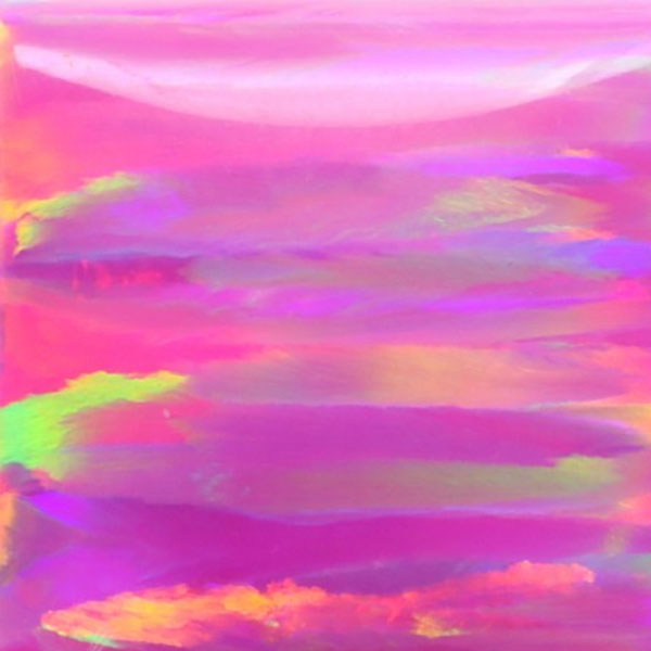 Lab Created Bello Opal Striped Pattern, OP22-B Rose Pink
