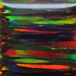 Lab Created Bello Opal Striped Pattern, OP34-B Black Opal (4)