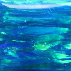 Lab Created Bello Opal Striped Pattern, OP36-B Peacock Blue