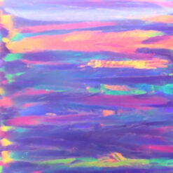 Lab Created Bello Opal Striped Pattern, OP38-B Multi-Lavender