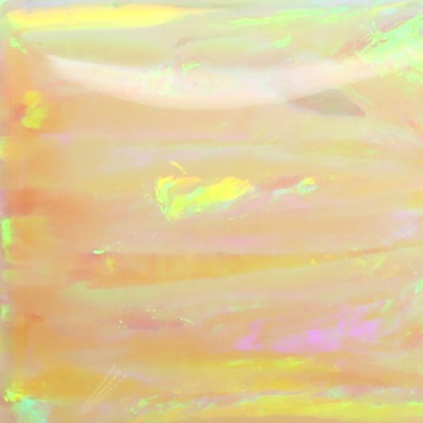 Lab Created Bello Opal Striped Pattern, OP04-B Lemon Yellow