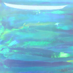 Lab Created Bello Opal Striped Pattern, OP72-B Mint Green