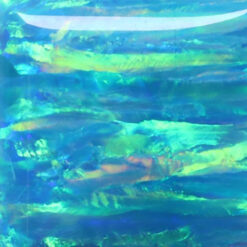 Lab Created Bello Opal Striped Pattern, OP73-B Tiffany Blue