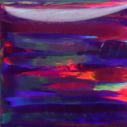 Lab Created Bello Opal Striped Pattern, OP76-B Royal Purple