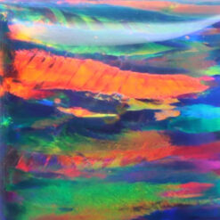 Lab Created Bello Opal Striped Pattern, OP77-B Royal Blue Grey