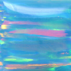 Lab Created Bello Opal Striped Pattern, OP80-B Fire Turquoise