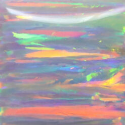 Lab Created Bello Opal Striped Pattern, OP88-B Mercury