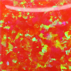 Lab Created Bello Opal Dotted Pattern, OP47-A Sleepy Fire Opal