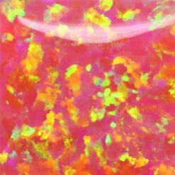 Lab Created Bello Opal Dotted Pattern, OP07-A Deep Sea Coral