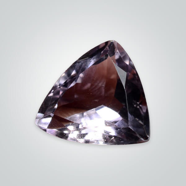 Natural Pink Amethyst, Trillion