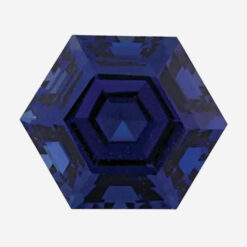 Lab Created Blue Sapphire# 34 (Medium), Hexagon