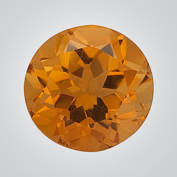 Natural Citrine, Round - Cubic Zirconia (CZ), Natural & Synthetic ...