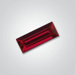 Hydrothermal/Pulled Czochralski Ruby, Baguette