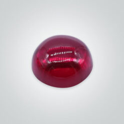 Lab Created Ruby With Inclusion, Round Cabochon