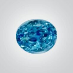 CZ Aquamarine 6A, Oval Crushed Ice cut