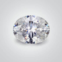 CZ White Diamond 6A, Oval Crushed Ice cut