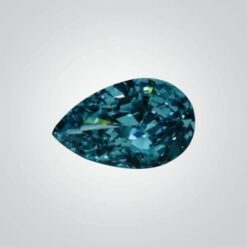 CZ Aquamarine 6A, Pear Crushed Ice cut