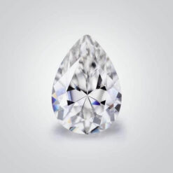 CZ White Diamond 6A, Pear Crushed Ice cut