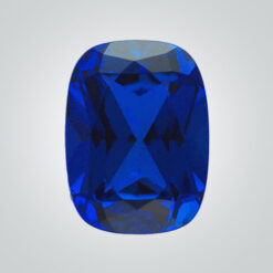Lab Created Pulled Czochralski Blue Sapphire, Elongated Cushion