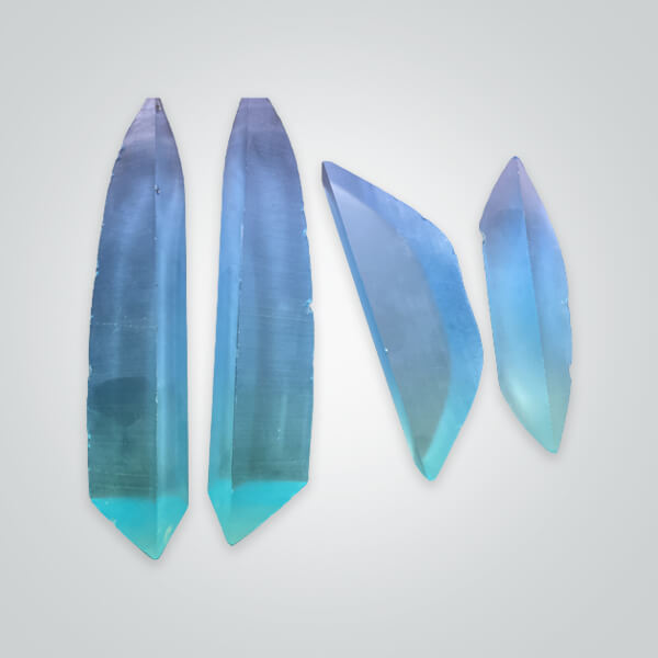 Lab Created Pulled Czochralski Aquamarine Rough