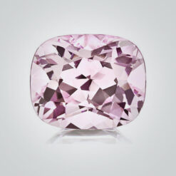 Lab Created Pulled Czochralski Pink Morganite, Cushion
