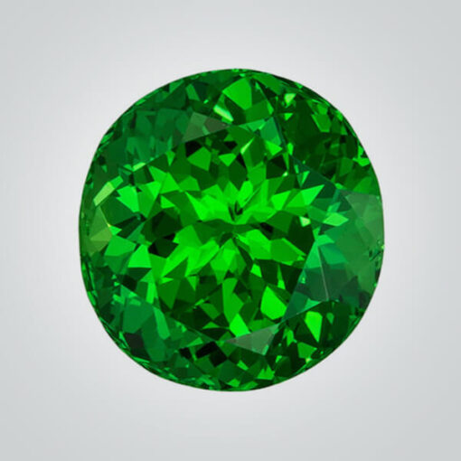 Lab Created Pulled Czochralski Green Tsavorite, Baguette - Cubic