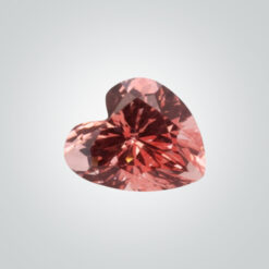 Lab Created Pulled Czochralski Padparadscha, Heart