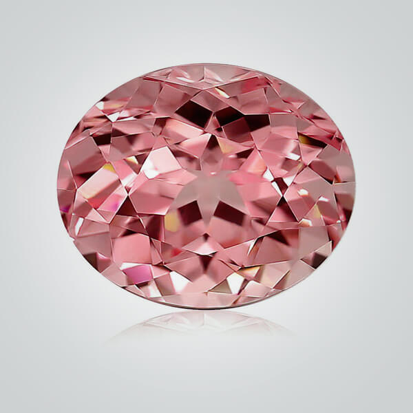 Lab Created Pulled Czochralski Padparadscha, Round