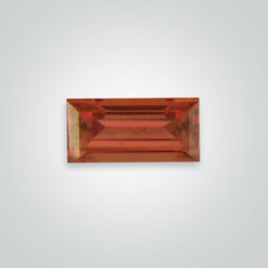Lab Created Pulled Czochralski Orange Sapphire, Baguette