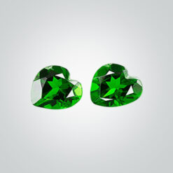 Natural Chrome Diopside, Heart AAA