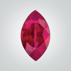 Lab Created Pulled Czochralski Pinkish Ruby, Marquise