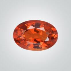 Lab Created Pulled Czochralski Orange Sapphire, Oval