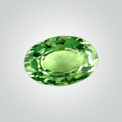 Lab Created Pulled Czochralski Green Sapphire, Oval
