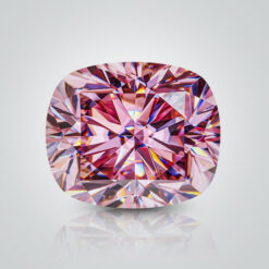 Light Pink Moissanite, Cushion