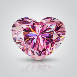 Light Pink Moissanite, Heart