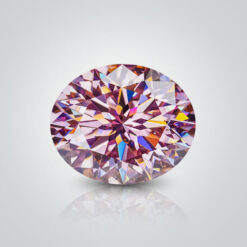 Light Pink Moissanite, Round
